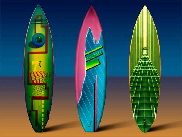 Airbrushed Surfboards